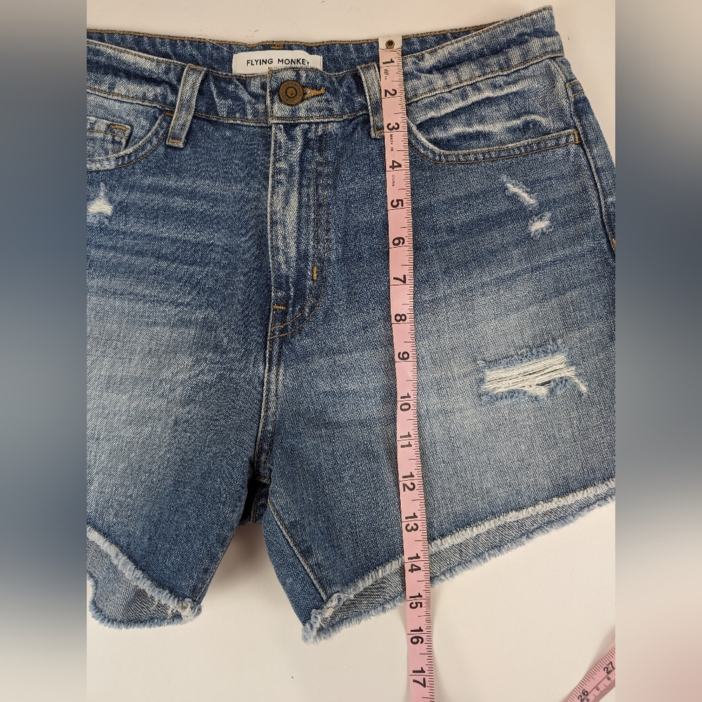 NEW Flying Monkey Platinum Women's Denim Jean Shorts Size 28 Cotton - Picture 4 of 6